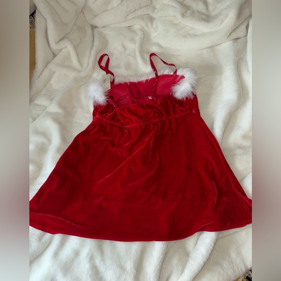 Sears sleepwear women’s red Santa Babydoll set. New with tags. Size large - Picture 2 of 7